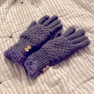 Sonoma Grey Knit Gloves